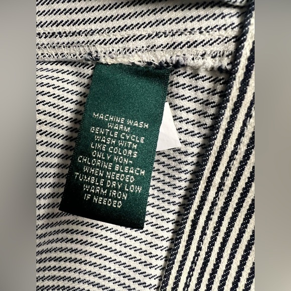 Ralph Lauren Black and White Jean Jacket, Size: Medium,‎ Pre-Owned - Picture 4 of 5